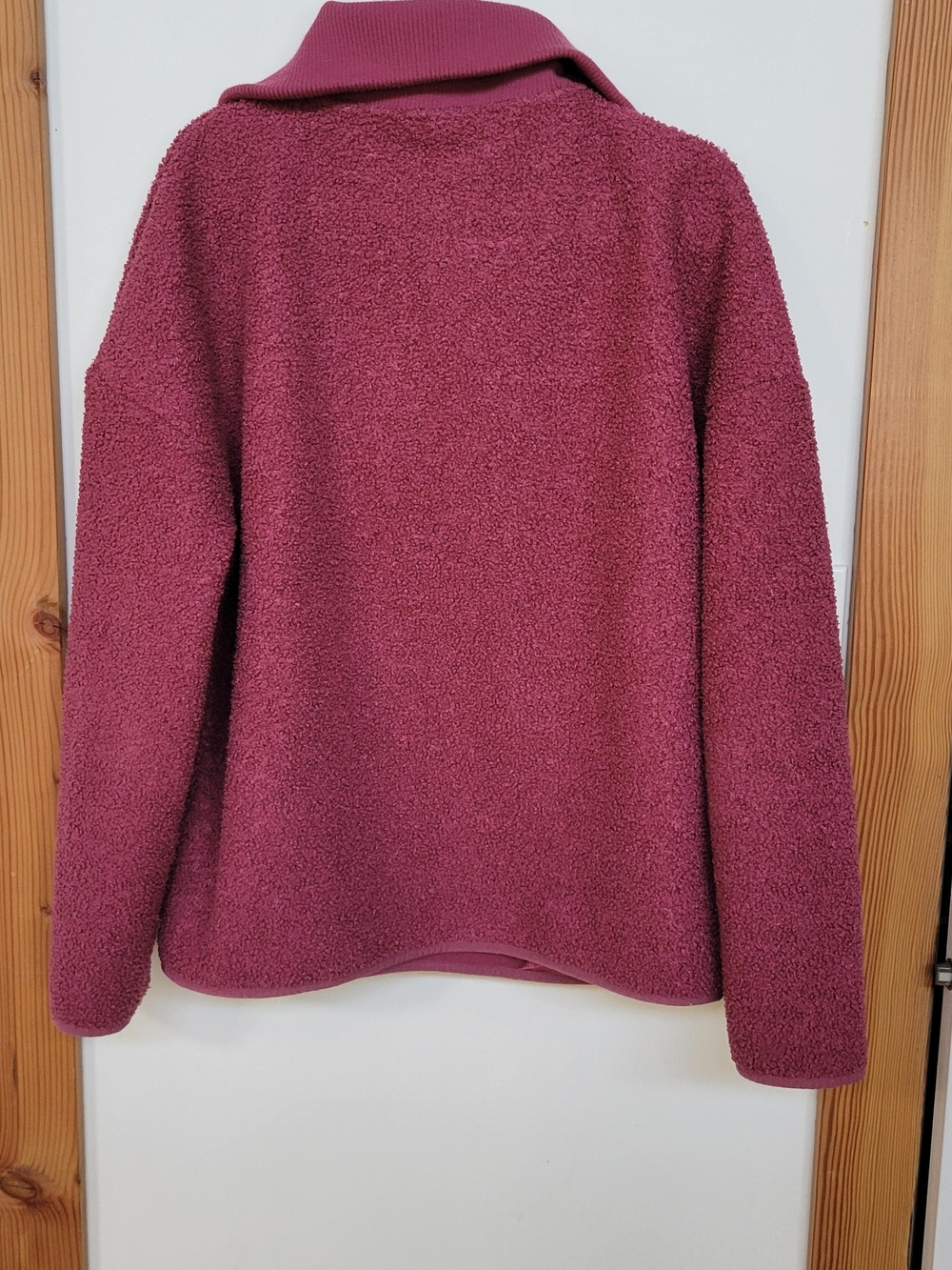 Elle Plush Half-Zip Sherpa Pullover - Roseberry - Picture 4 of 6